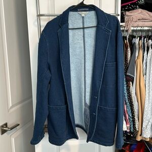 NWOT J.Crew Indigo Knit French Terry Blazer XL